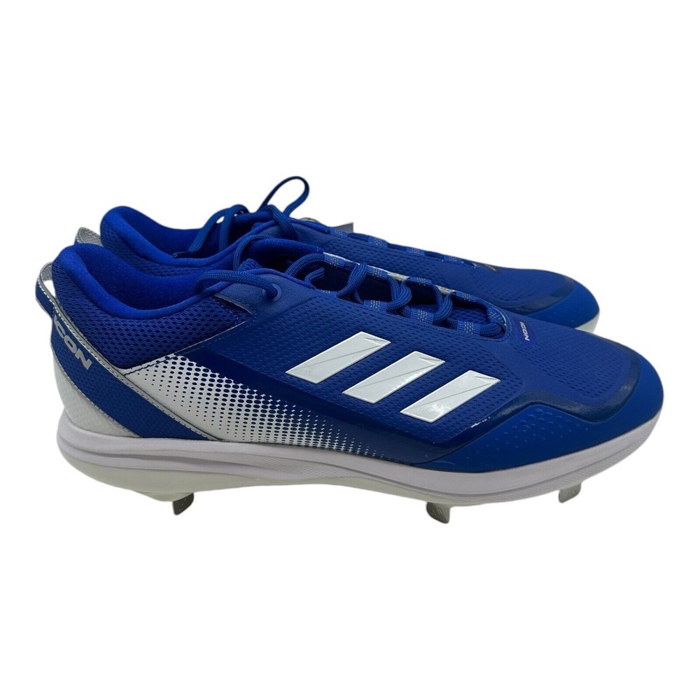 Adidas Icon 7 Baseball Cleats Men's Size 14 Royal Blue White Low Top FZ1556 NWT